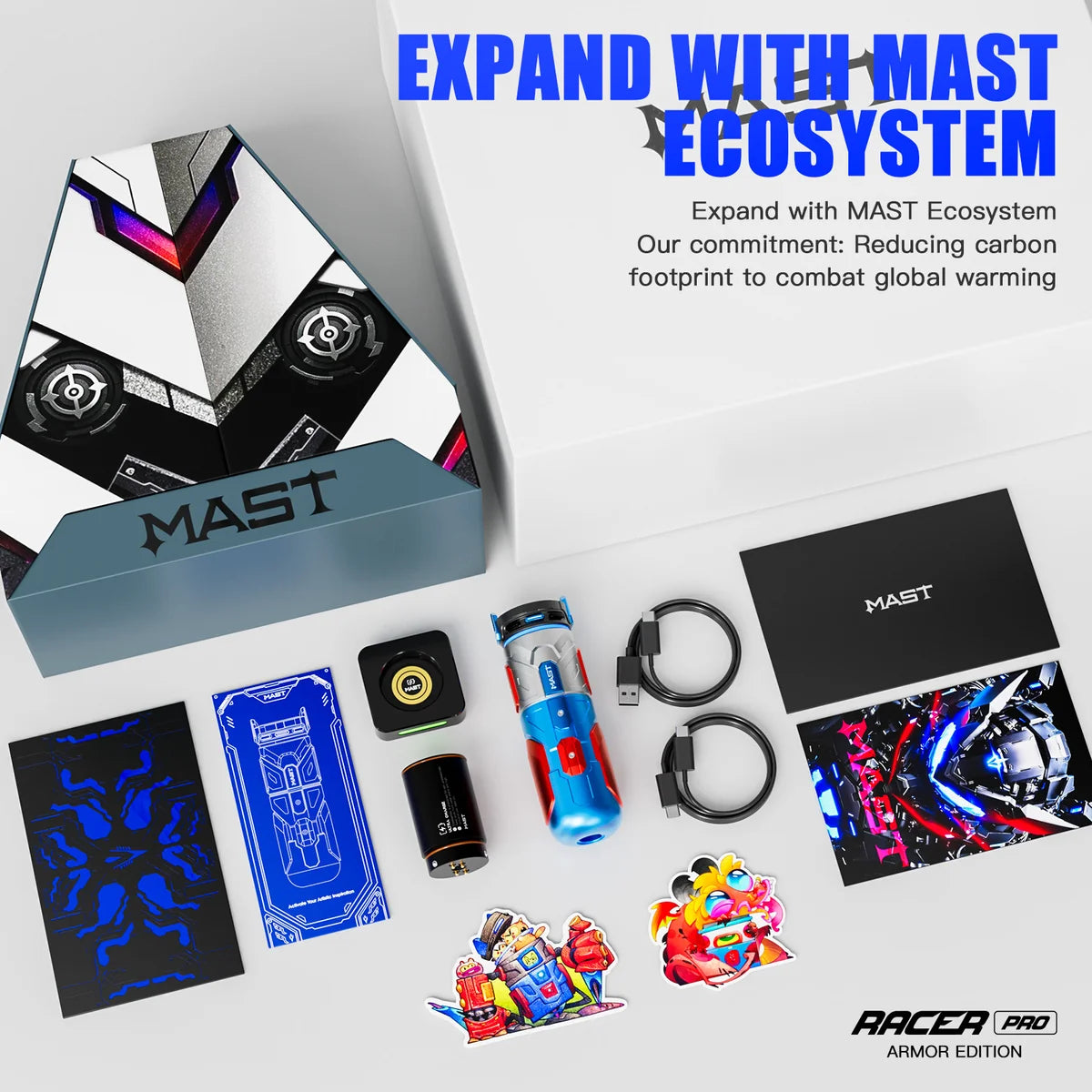Dragonhawk Mast Racer Pro Armor Edition Wireless Tattoo Pen Machine – Purple | 4.2mm Stroke | 2 Batteries