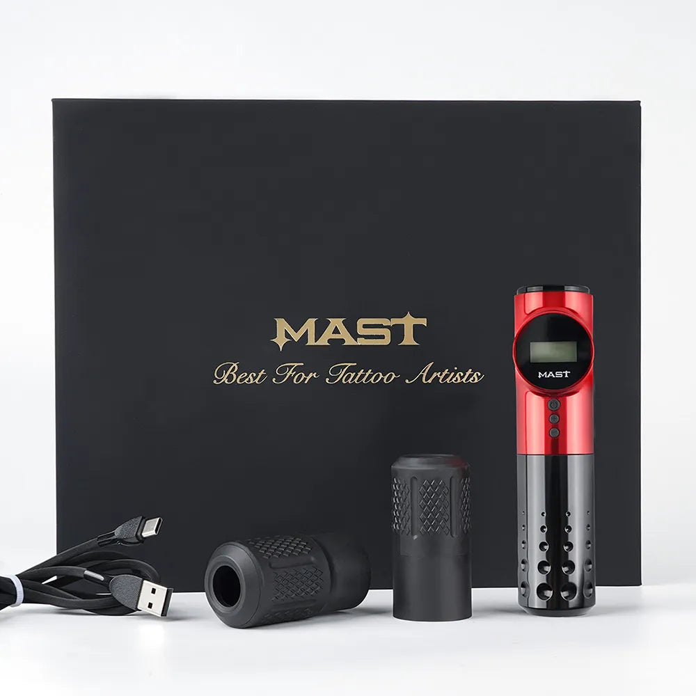 Mast Archer Max Wireless Tattoo Pen – Includes Charging Cable & 2 Protective Cases