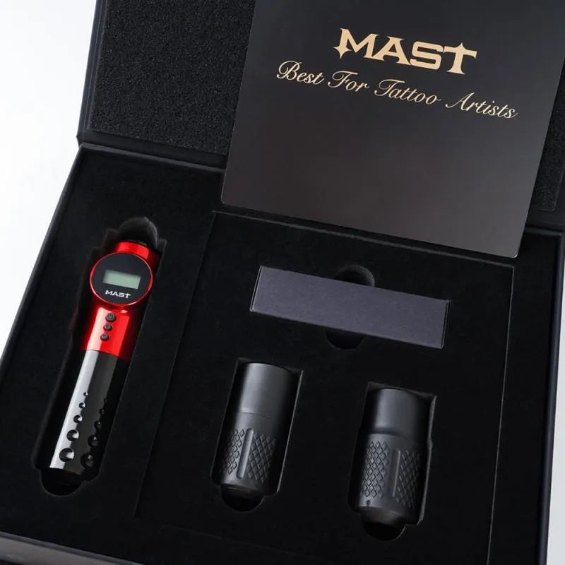 Mast Archer Max Wireless Tattoo Pen – Includes Charging Cable & 2 Protective Cases