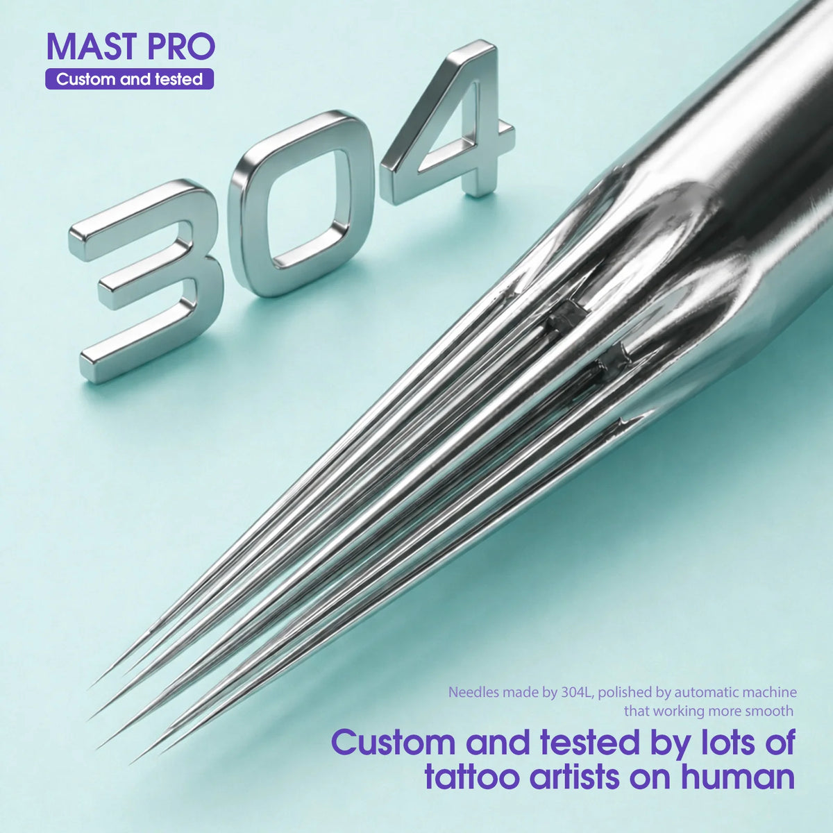 Mast Pro Tattoo Cartridge Needles 1005RL- 0.3MM Round Liner- Box of 20