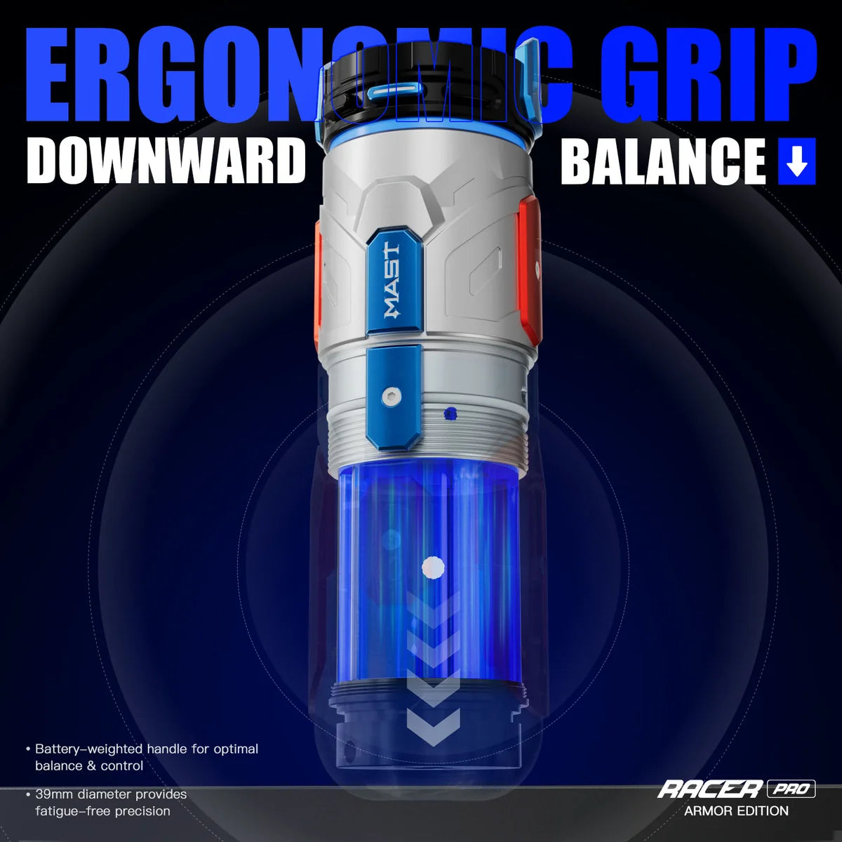 Dragonhawk Mast Racer Pro Armor Edition Wireless Tattoo Pen Machine – Purple | 4.2mm Stroke | 2 Batteries