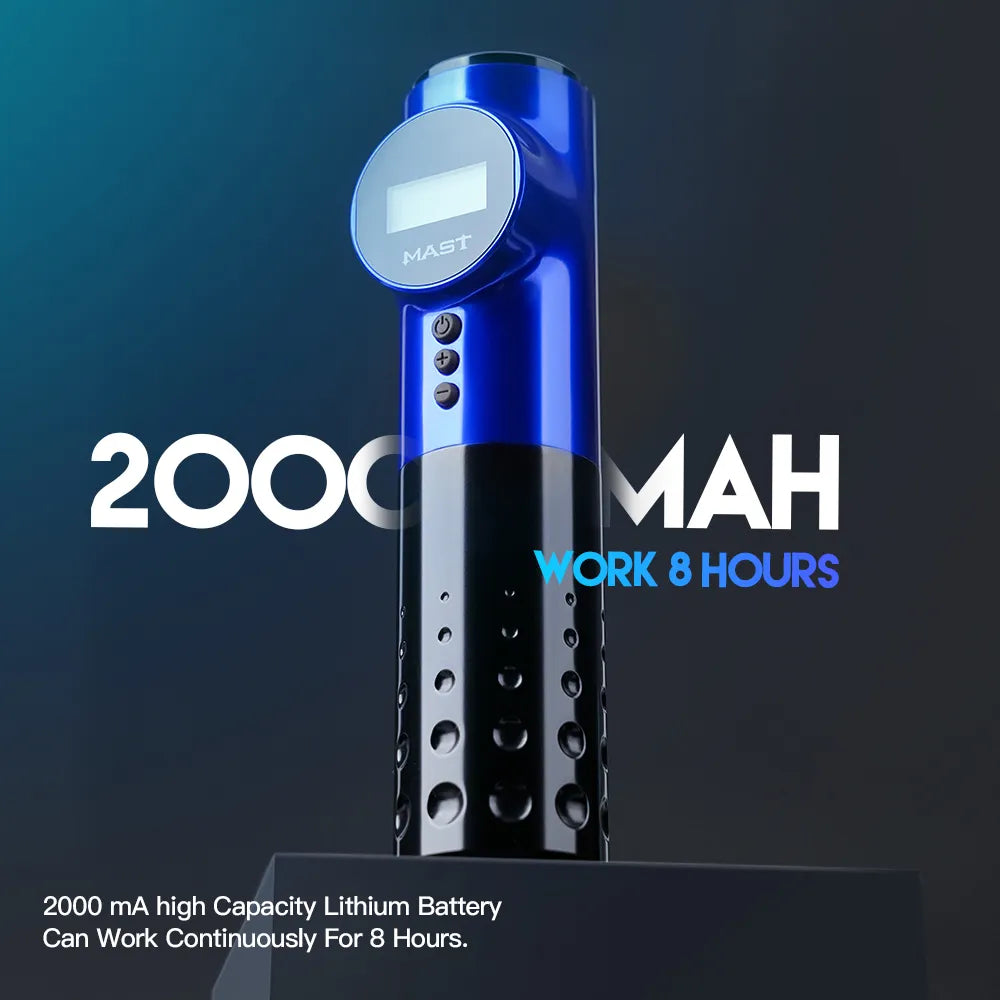 Mast Archer Max Wireless Tattoo Pen – Includes Charging Cable & 2 Protective Cases