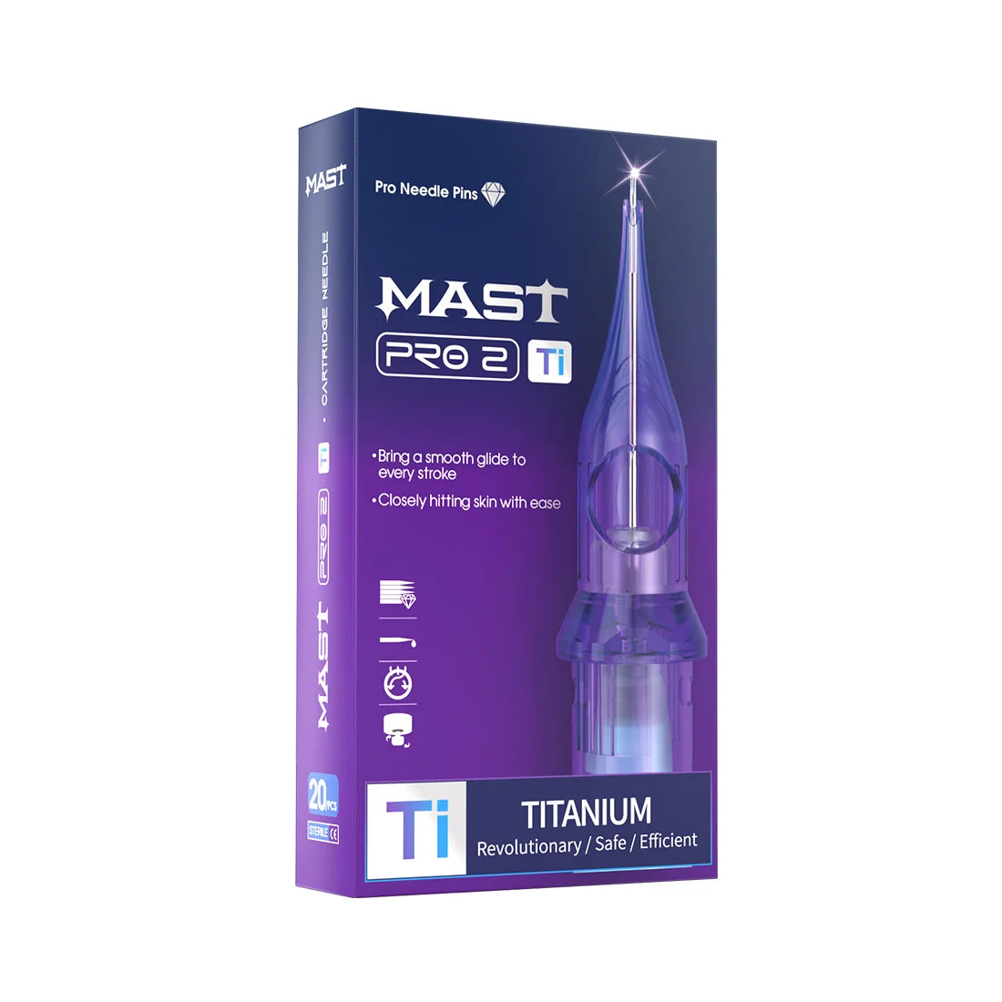 Mast Pro2 Ti Series Tattoo Cartridge Needles 1201RL - Box of 20