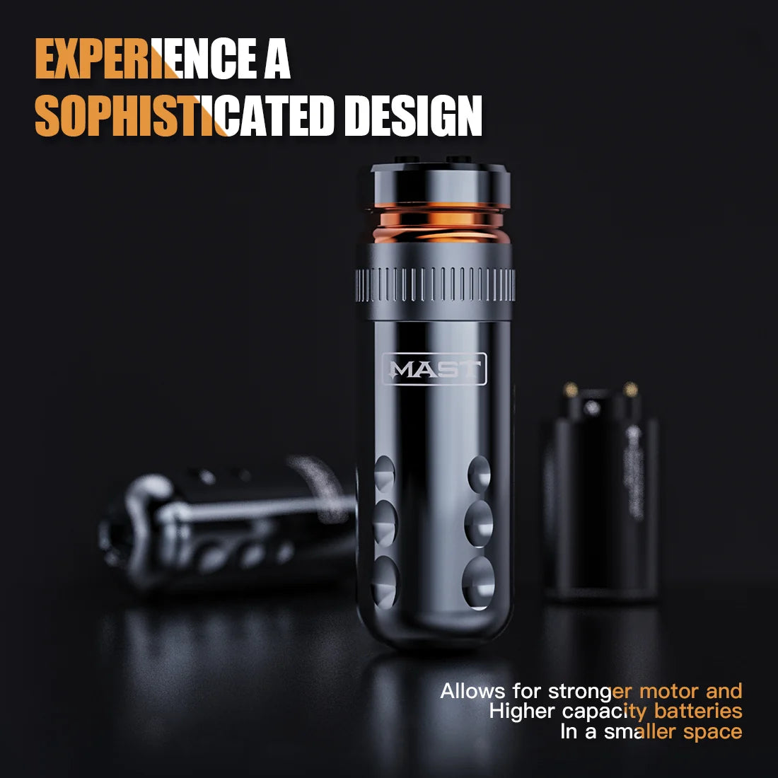 Mast Racer Wireless Tattoo Pen Machine | Cordless Rotary Tattoo & PMU Machine | Includes Charging Cable