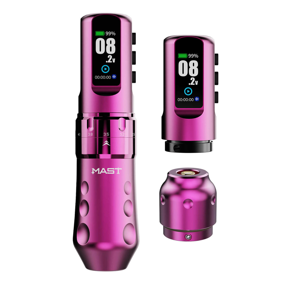 Mast Flip 4 Pro Wireless Tattoo Pen Machine – Extra Battery, Charging Cable, RCA Port & Cable