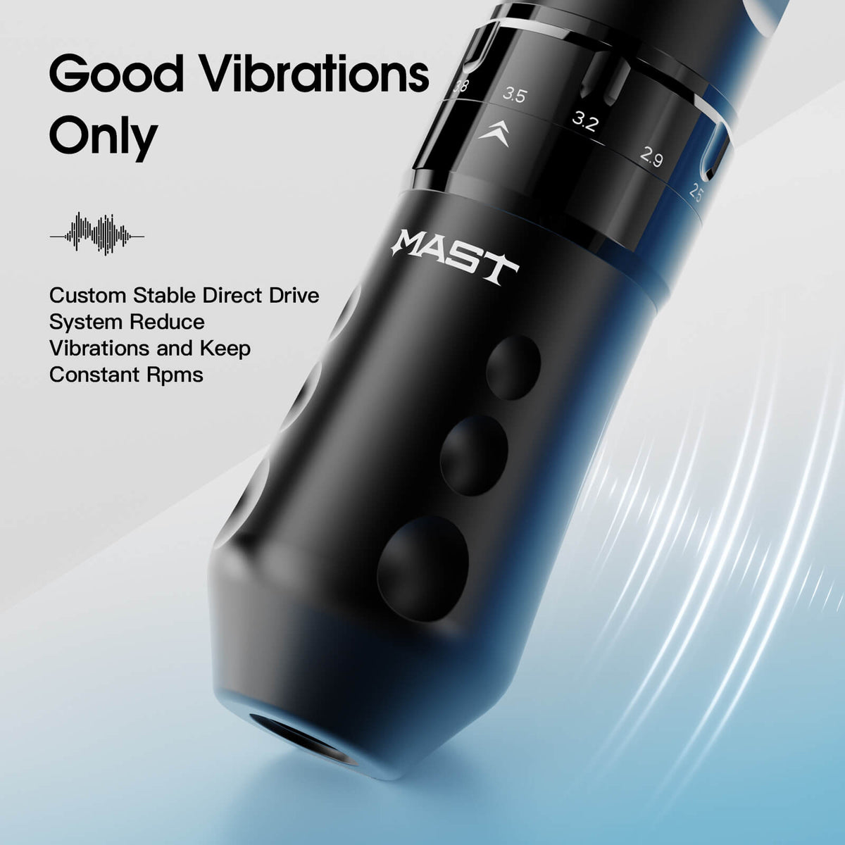 Mast Flip 4 Pro Wireless Tattoo Pen Machine – Extra Battery, Charging Cable, RCA Port & Cable