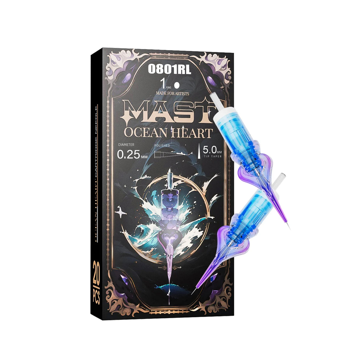 Mast Ocean Heart Tattoo Cartridges Box of 20Pcs