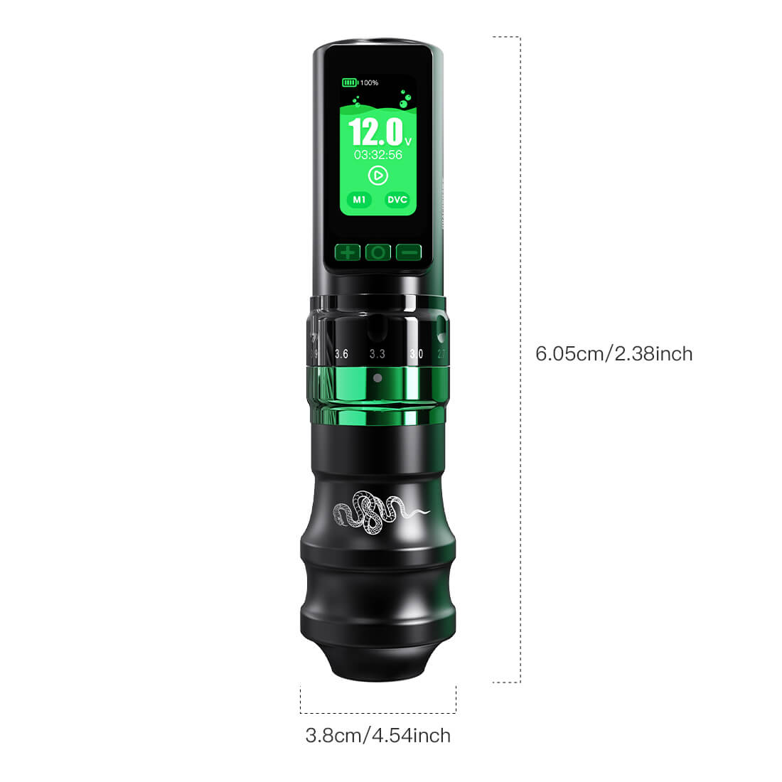 Dragonhawk Fold Pro Year of Snake Edition Wireless Tattoo Machine Pen – Professional Tattoo Kit