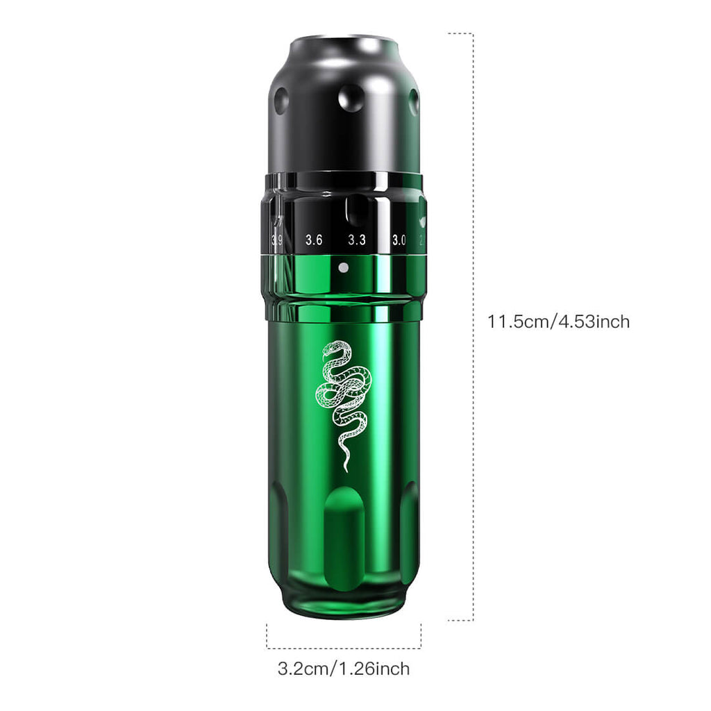 Dragonhawk Fold Pro Year of Snake Edition Wireless Tattoo Machine Pen – Professional Tattoo Kit