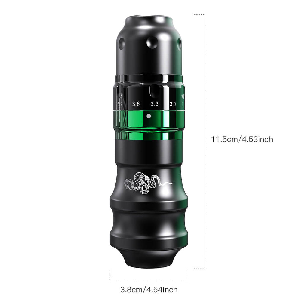 Dragonhawk Fold Pro Year of Snake Edition Wireless Tattoo Machine Pen – Professional Tattoo Kit