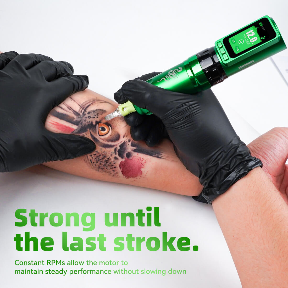 Dragonhawk Fold Pro Year of Snake Edition Wireless Tattoo Machine Pen – Professional Tattoo Kit