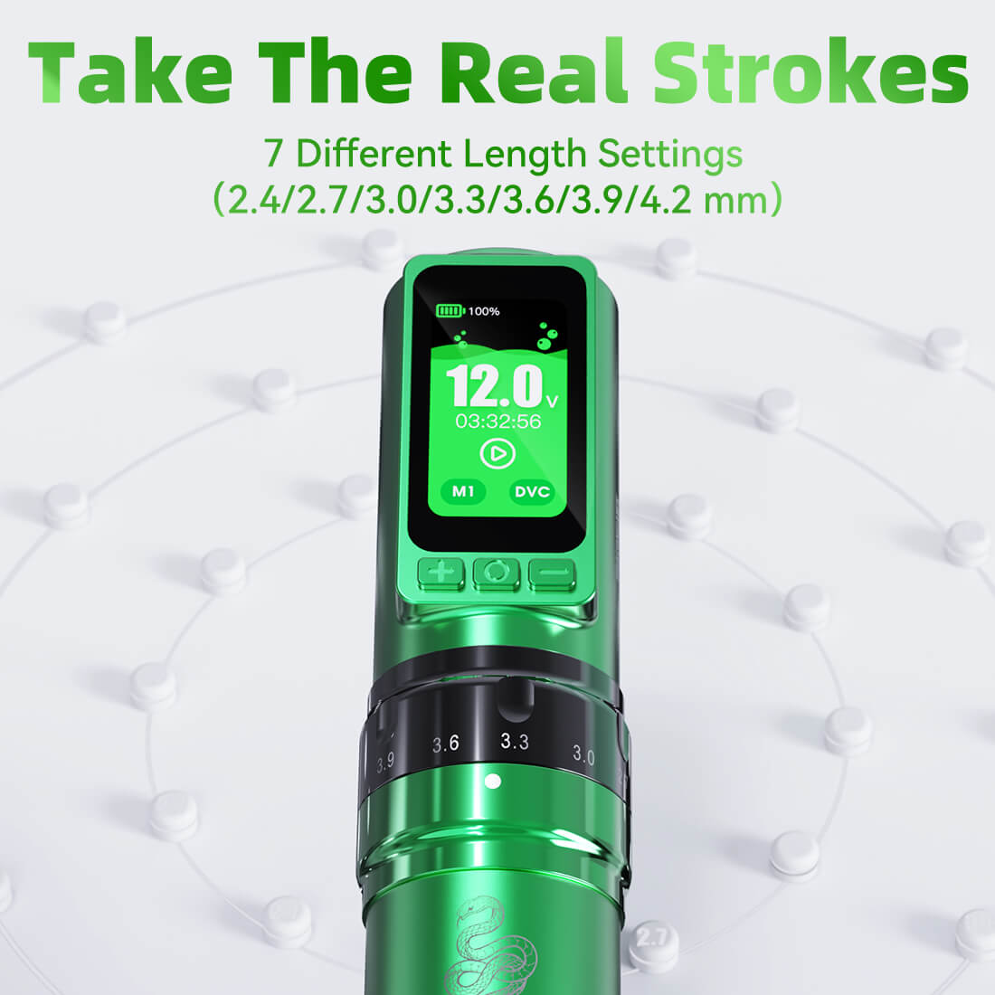 Dragonhawk Fold Pro Year of Snake Edition Wireless Tattoo Machine Pen – Professional Tattoo Kit