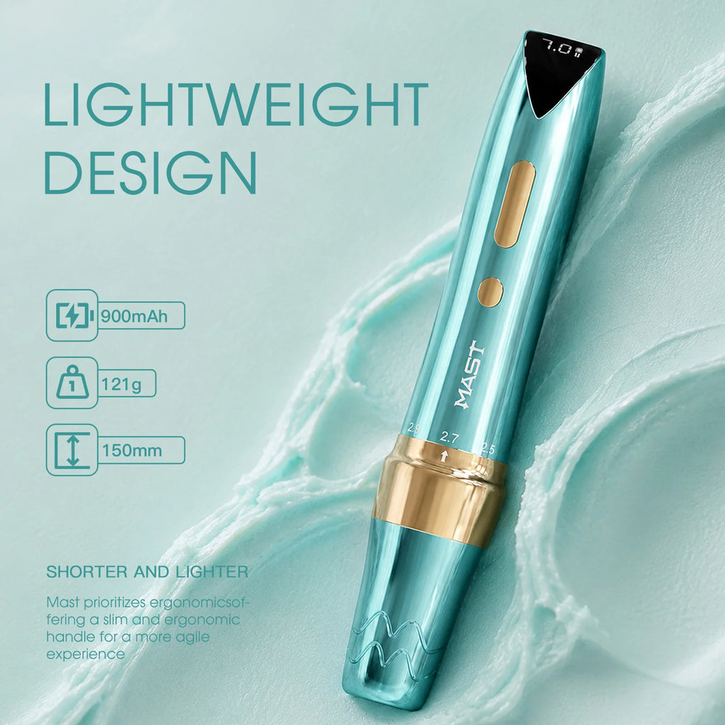MAST P60 | TIFFANY BLUE EDITION PMU MACHINE WITH 2.2MM–3.2MM ADJUSTABLE STROKES