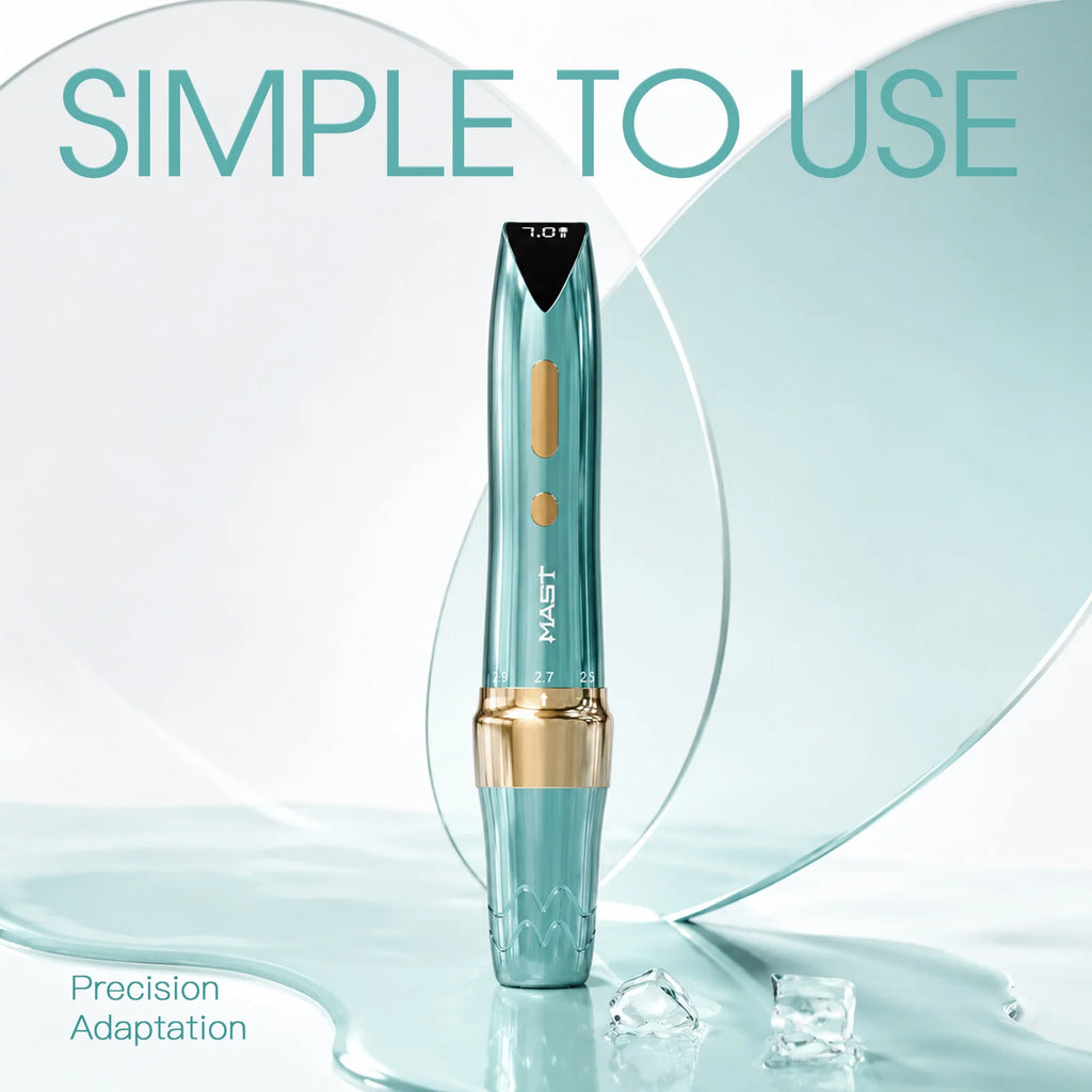 MAST P60 | TIFFANY BLUE EDITION PMU MACHINE WITH 2.2MM–3.2MM ADJUSTABLE STROKES